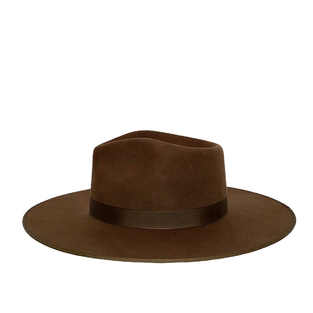 Lack Of Color Wide Brim Fedora in Dark Brown - Picture 4 of 8
